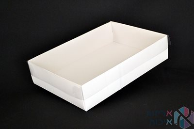 קופסה שקופה עם מכה PVC 35×25×8