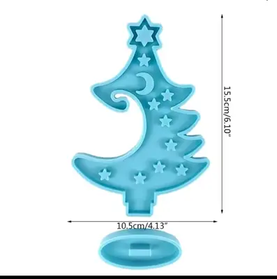 תבנית סיליקון עץ חג המולד מתאים לגבס . איפוקסי.גיסמוניט