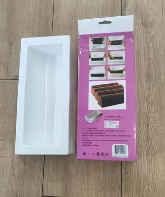 תבנית סיליקון צורת חצי צינור אורך 25 סמ רוחב 9 סמ גובה 7 סמ