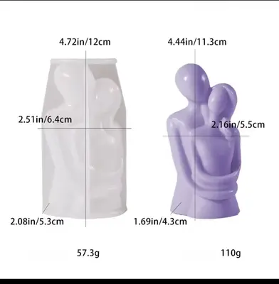 תבנית סיליקון זוג אהבה אישה וגבר.