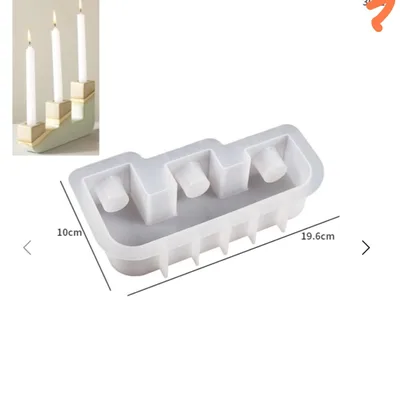 תבנית סיליקון מעמד לנר עומד שלוש תאים