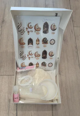 ערכה רמדאון נר  צורת הלאל עם הדפס .