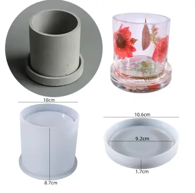 תבנית סיליקון עציץ עגול גדול